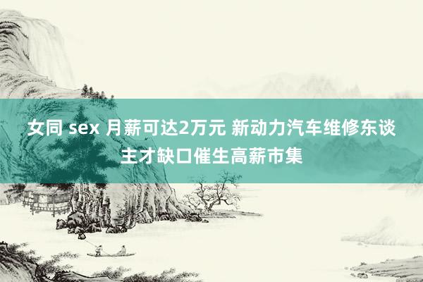 女同 sex 月薪可达2万元 新动力汽车维修东谈主才缺口催生高薪市集
