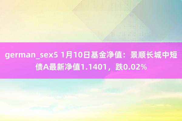 german_sex5 1月10日基金净值：景顺长城中短债A最新净值1.1401，跌0.02%