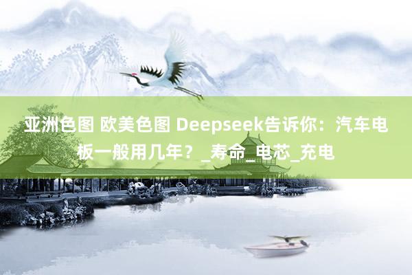 亚洲色图 欧美色图 Deepseek告诉你：汽车电板一般用几年？_寿命_电芯_充电