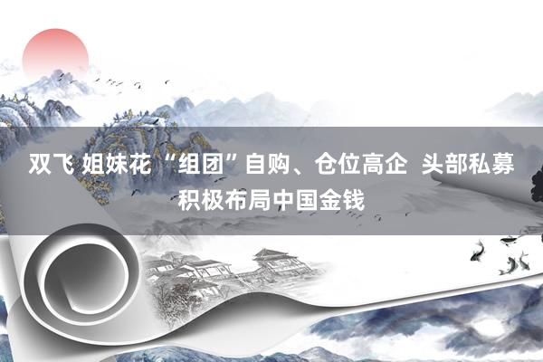 双飞 姐妹花 “组团”自购、仓位高企  头部私募积极布局中国金钱