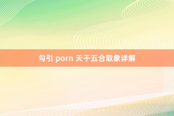 勾引 porn 天干五合取象详解